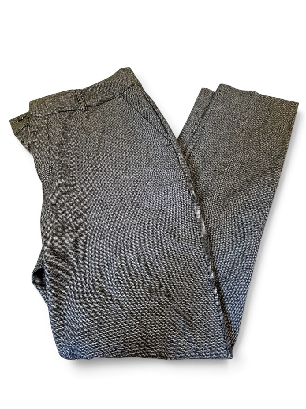 Nine West Mid Rise Straight Leg Dress Pants Gray Knit – Size 6